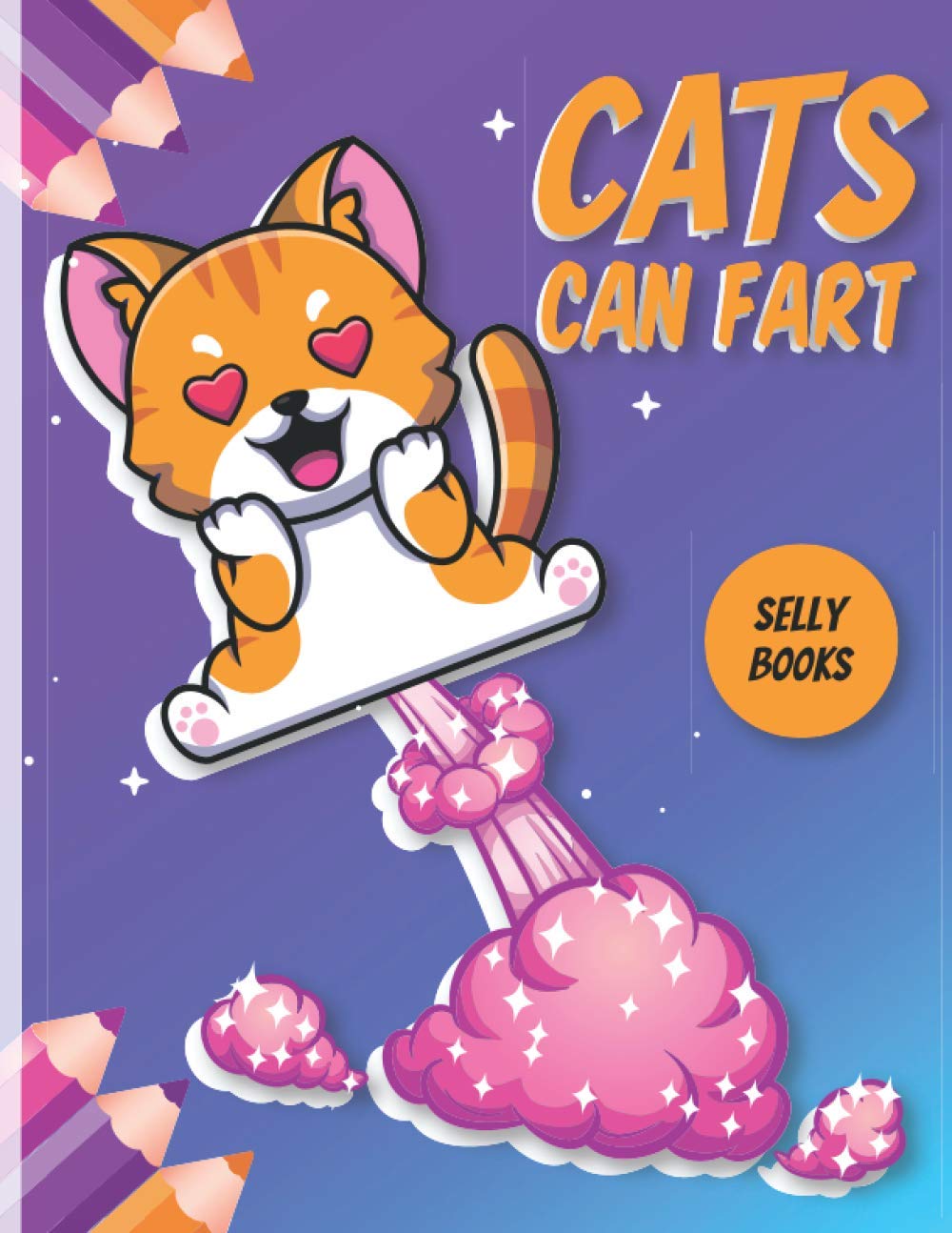 Cats Can Fart Cute Cats Coloring Book for Kids by Harosign Store