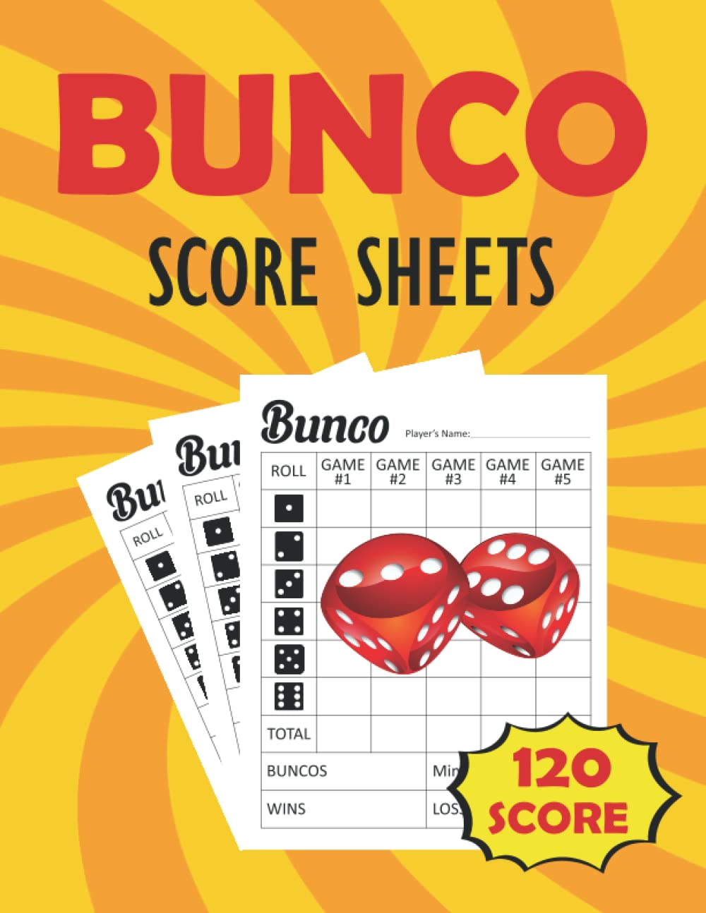 Bunco Score Sheets Bunko Score Keeping Book, Bunco Score Pad, Bunco Game Sheets, Bunco