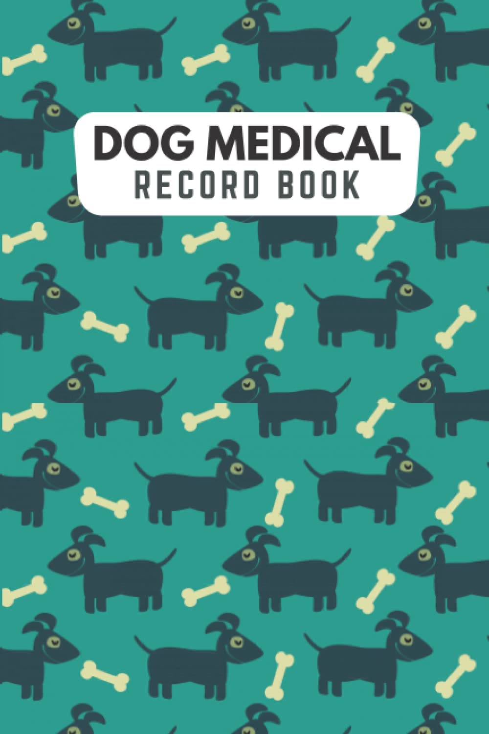 Dog Medical Record Keeping Book Pet Health & Vaccine Track Journal