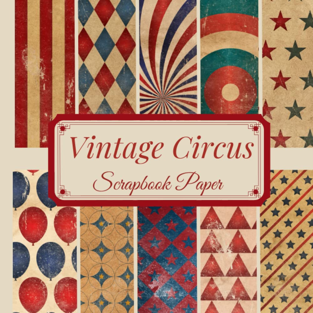 Vintage Circus Scrapbook Paper Vintage Circus Ephemera Scrapbook Paper
