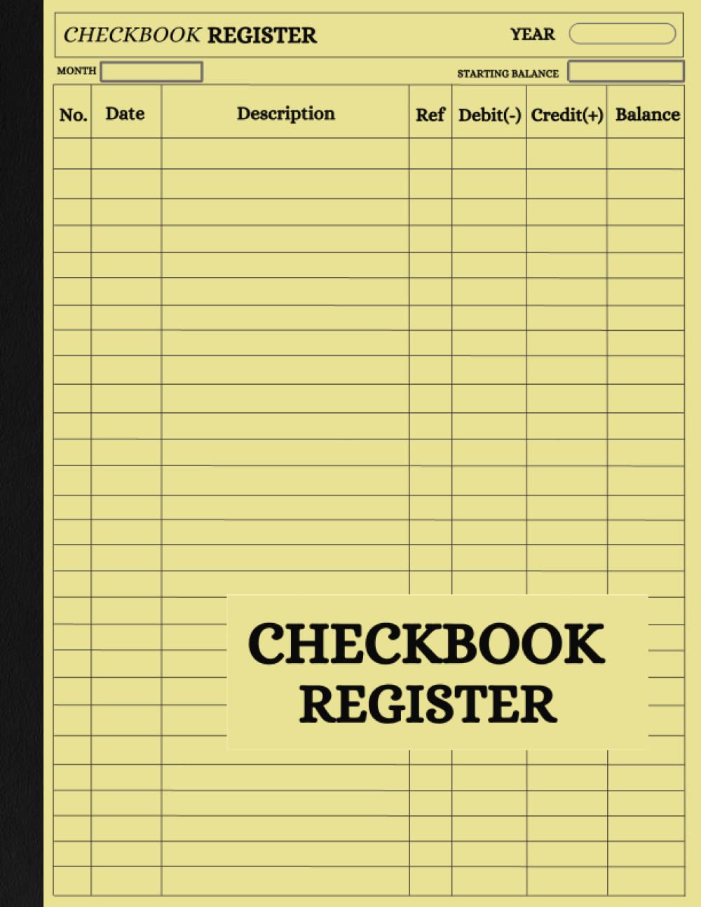 Checkbook Register Check Registers for Personal Checkbook Check