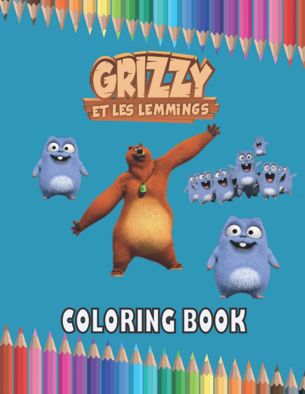 Grizzy and the lemmings coloring book: Perfect for your child.High