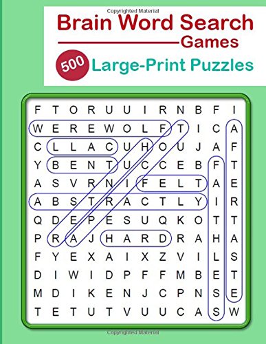 Brain Games Word Search: Large-Print Puzzles: Brain exercise Book for ...