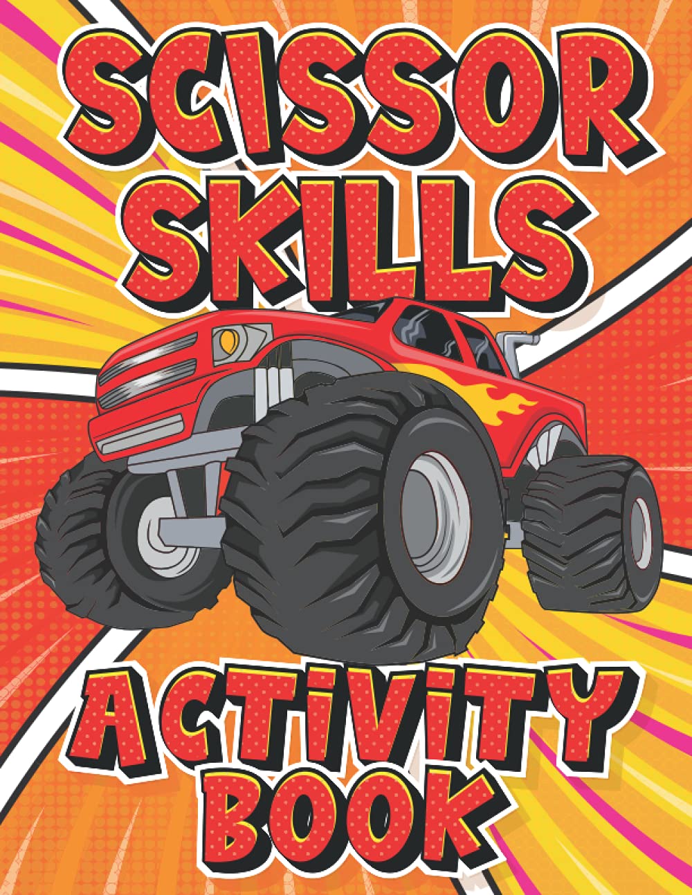 Scissor Skills Activity Book Monster Truck Scissor Skills for kids