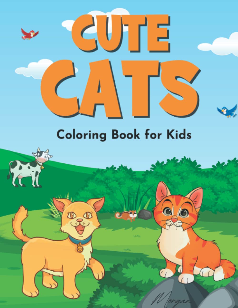 Cute Cat Coloring Book For Kids Simple, Easy, and Adorable Coloring