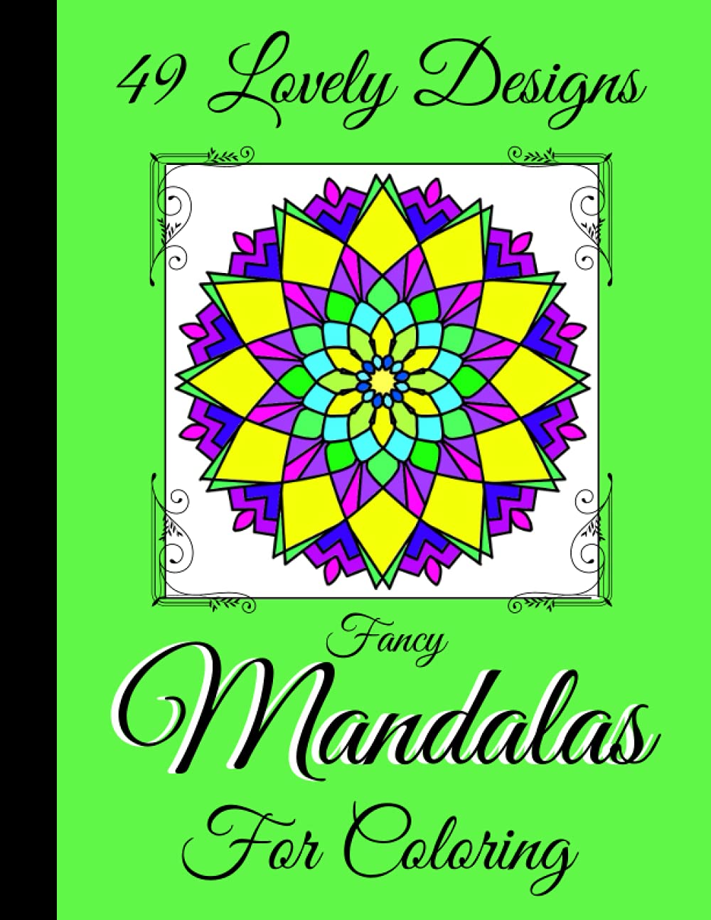 FANCY MANDOLAS FOR COLORING STRESS RELIEVING CALMING AND RELAXING