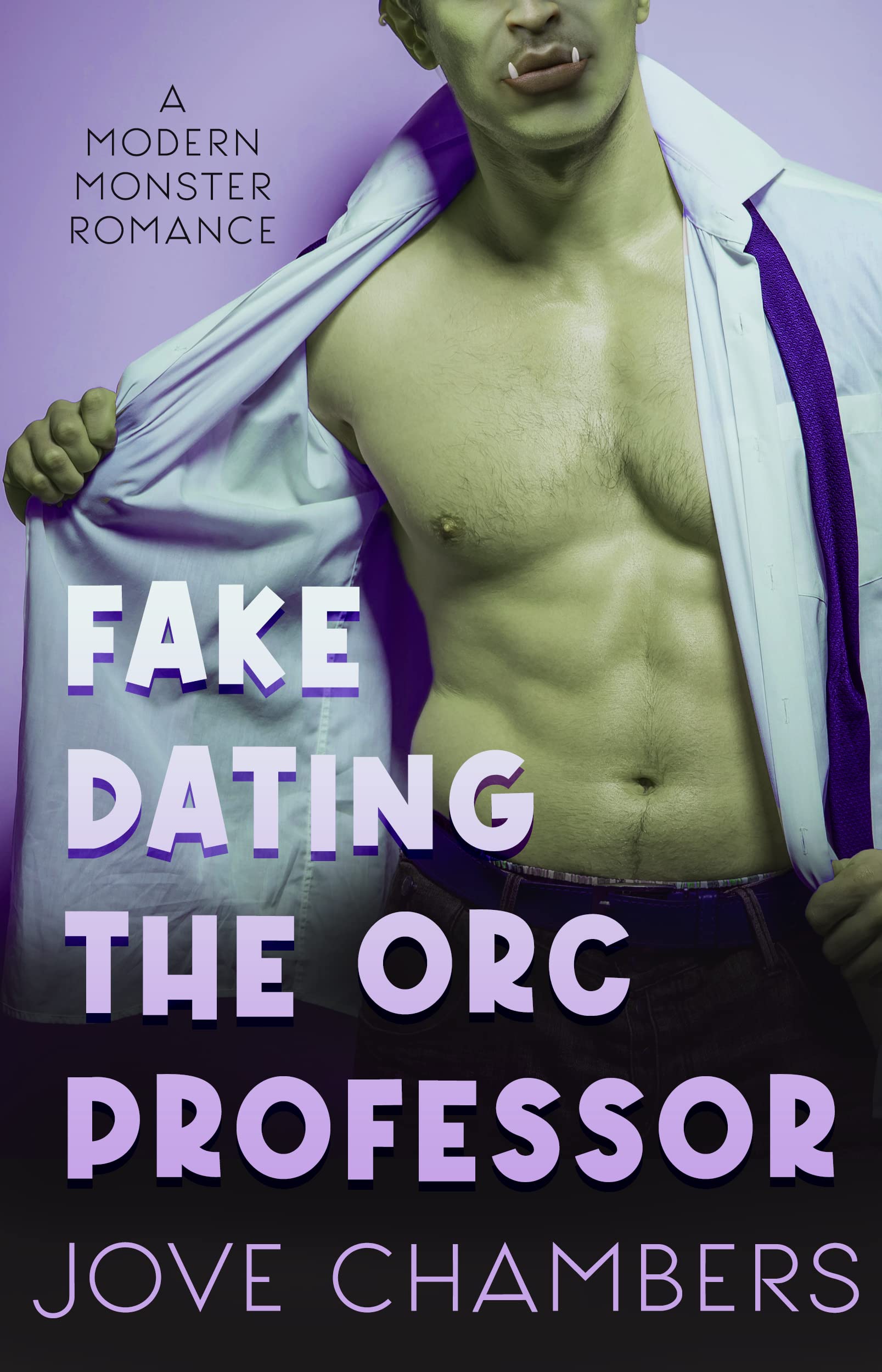 Fake Dating the Orc Professor book cover