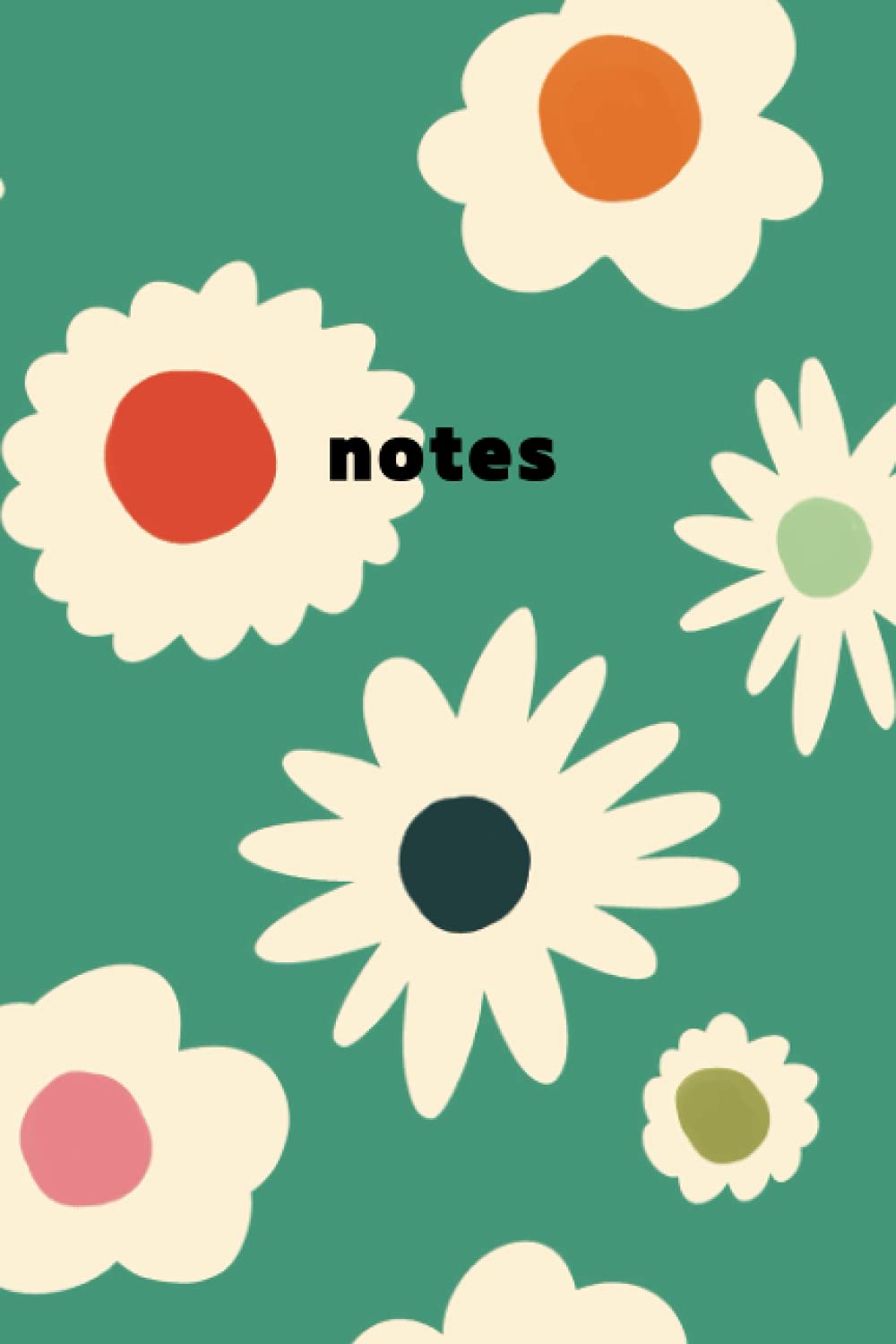 Notes Daisies grid journal, graph paper for notes. Perfect for