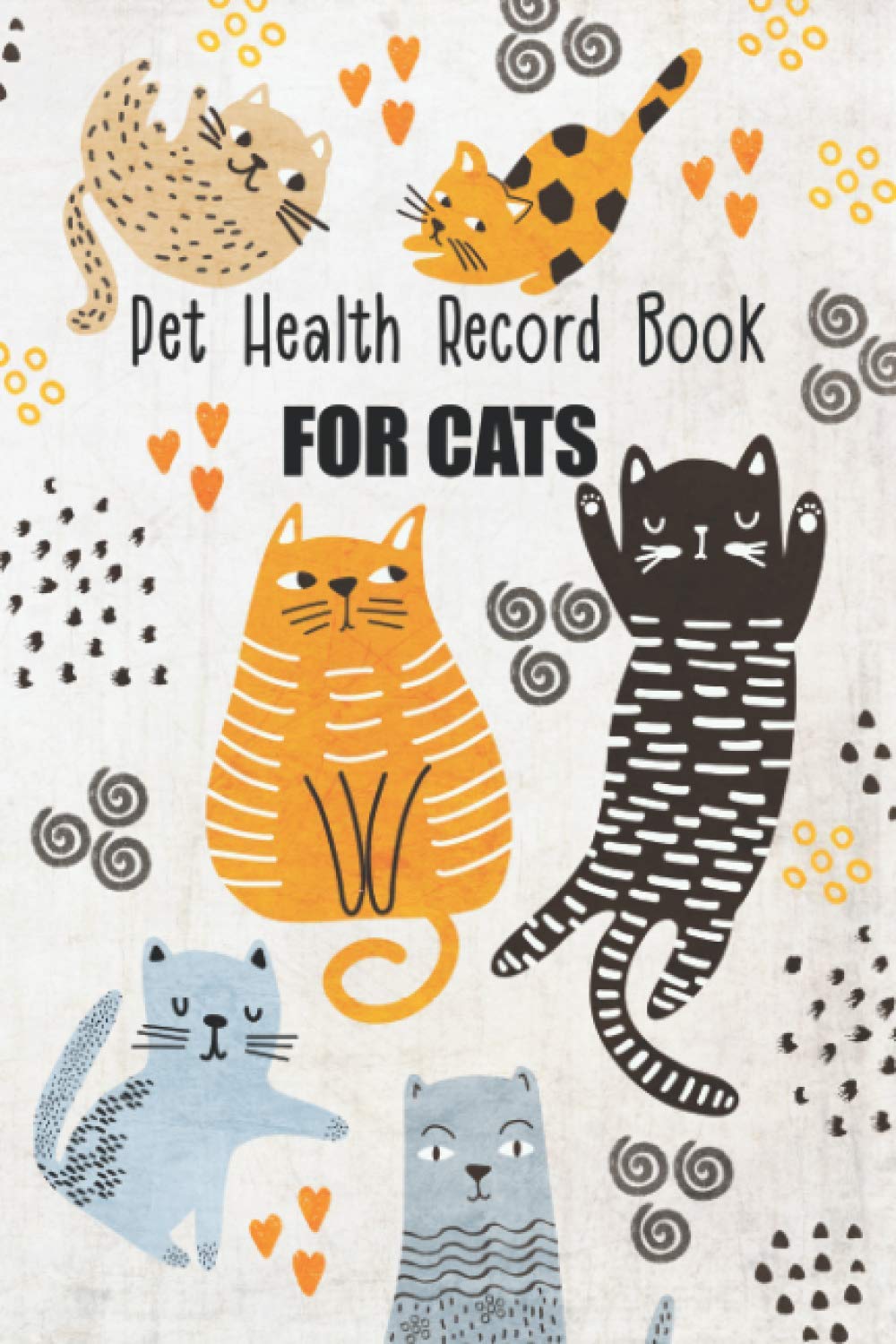 Pet Health Record Book For Cats Wellness Log Book For Cat Owners