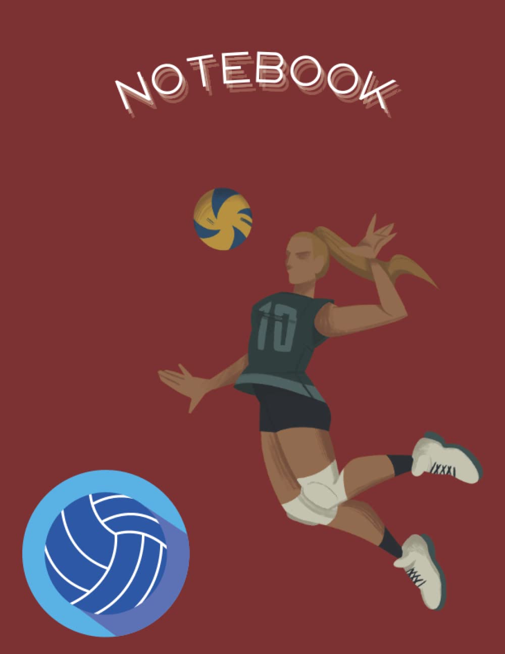 notebook VolleyBall composition notebook journal with 120 pages