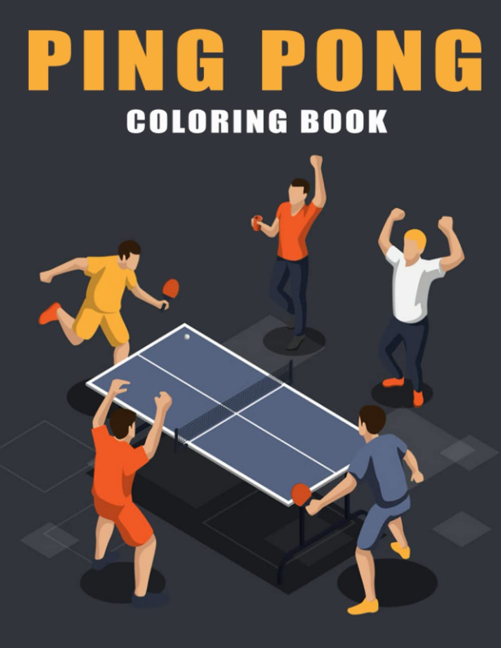 Ping Pong Coloring Book: Easy Designs to Color Sport Book | 30 ...
