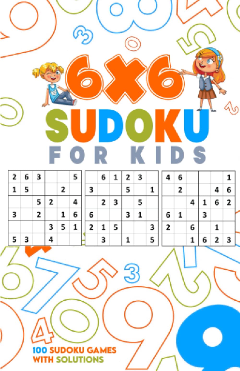 Sudoku For Kids 6X6 Easy sudoku for Kids age 812, Sudoku for