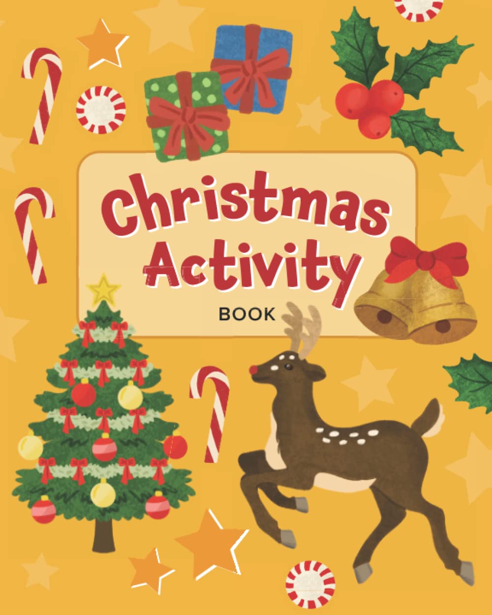 Christmas activity book fun holiday activities mazes word searches 