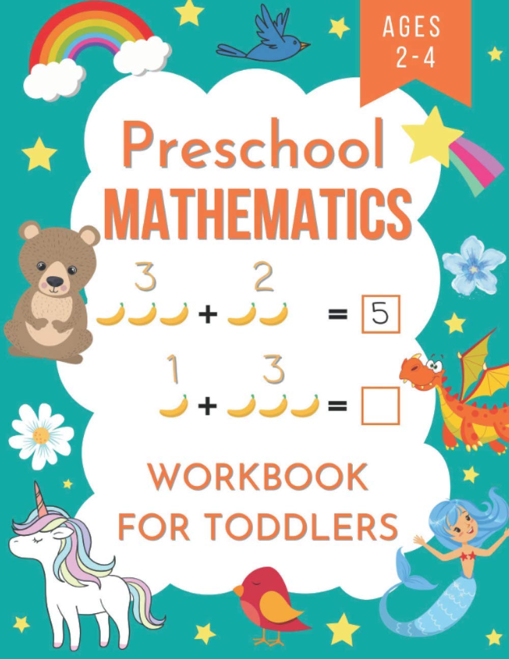 Preschool mathematics workbook for toddlers ages 24 Number Tracing, Addition and Subtraction