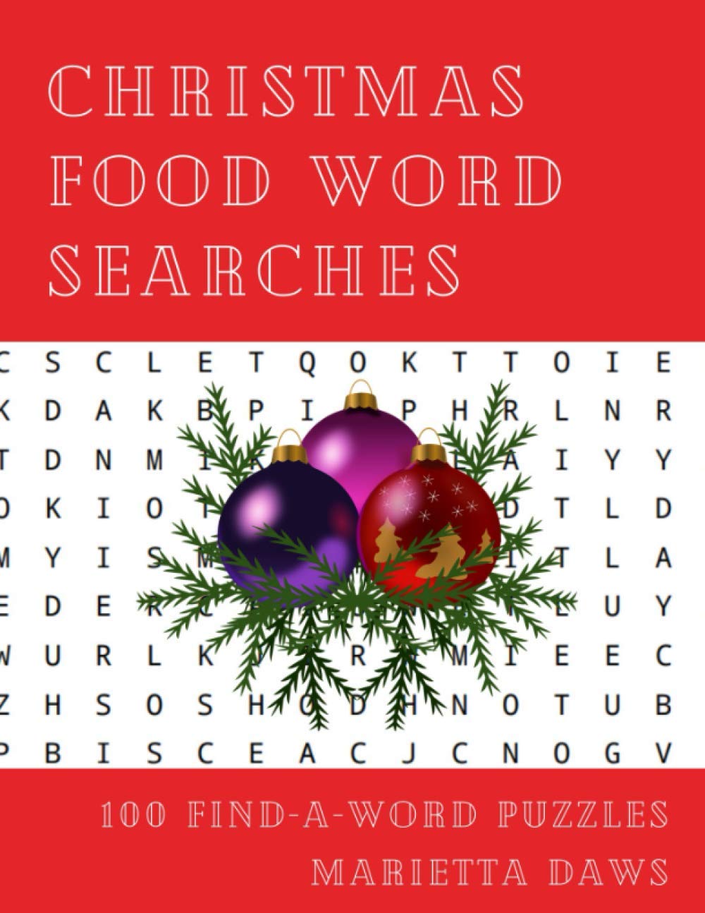 Christmas Food Word Searches: 100 Large Print Find-A-Word Puzzles by ...