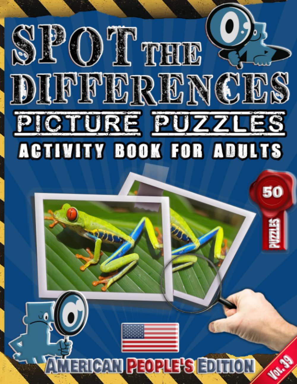 Spot the Differences Picture Puzzles Activity Book for Adults