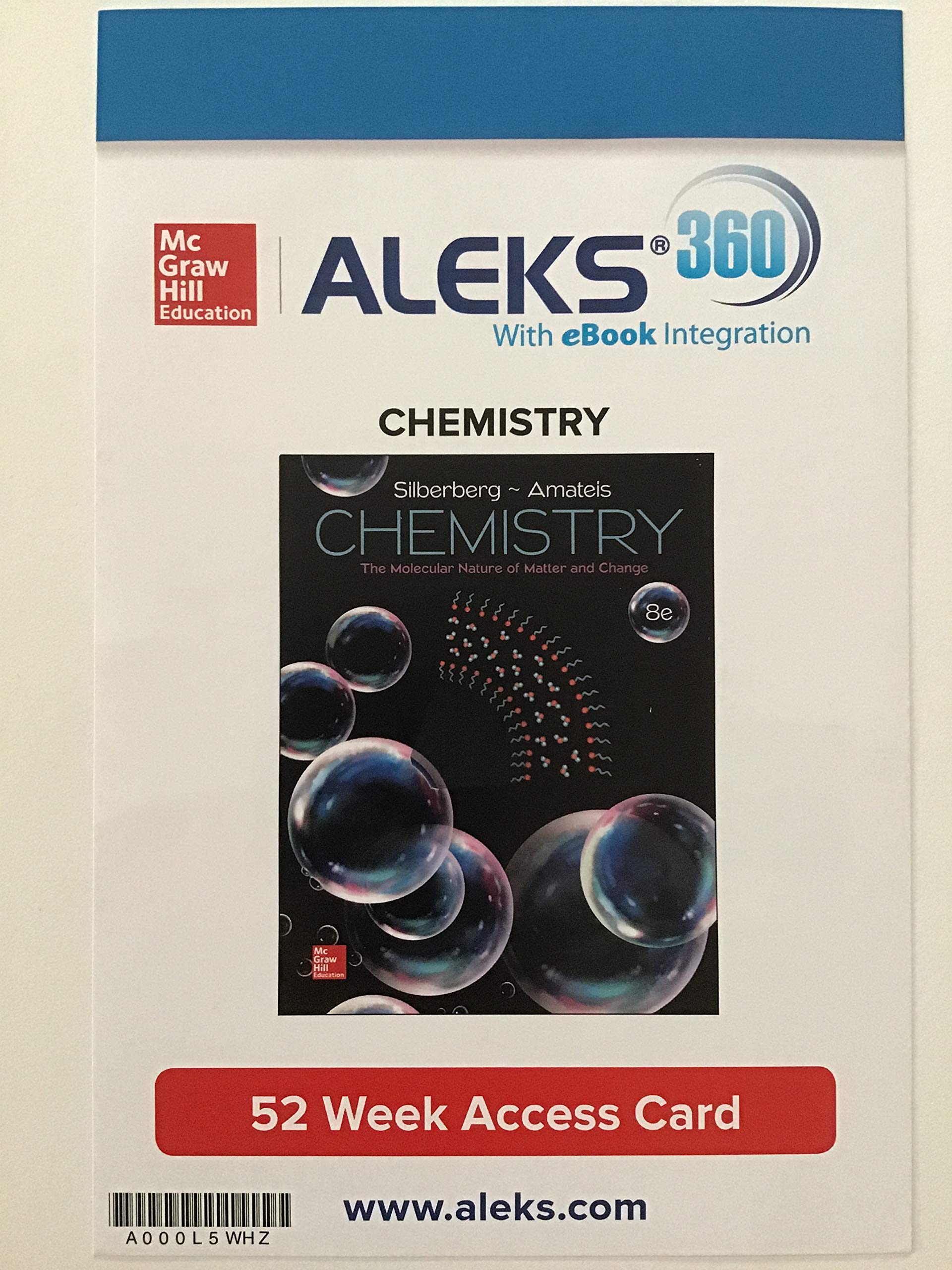ALEKS 360 52 Week Access Code for Chemistry, 8th Edition by Martin