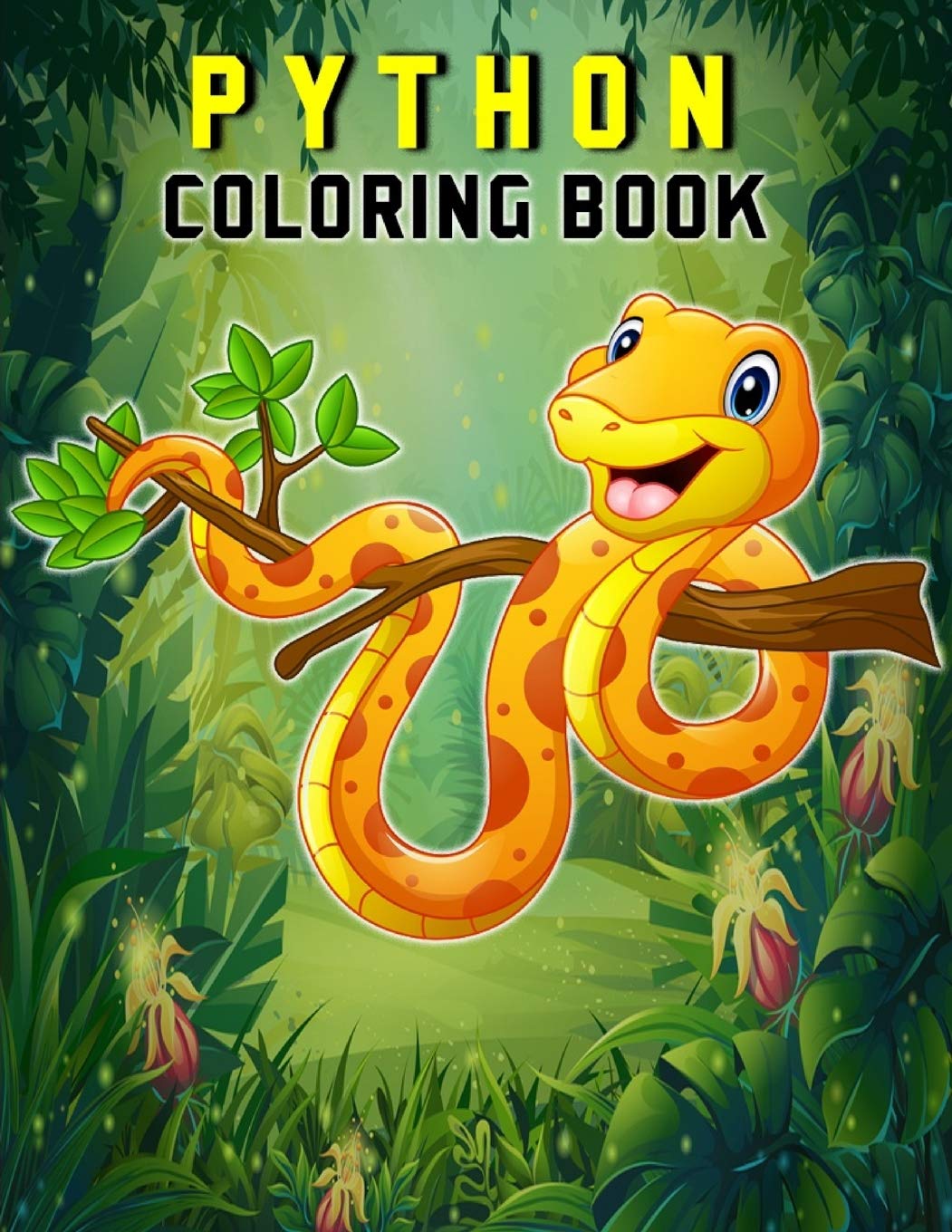Python Coloring Book: Unique Gift For Snake Lover by Jh Color House ...