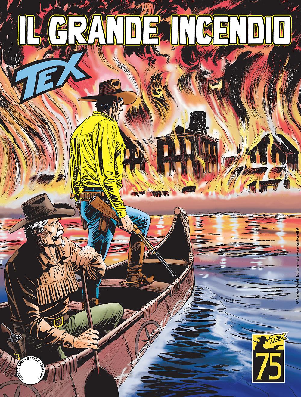 Tex n. 747: Il grande incendio