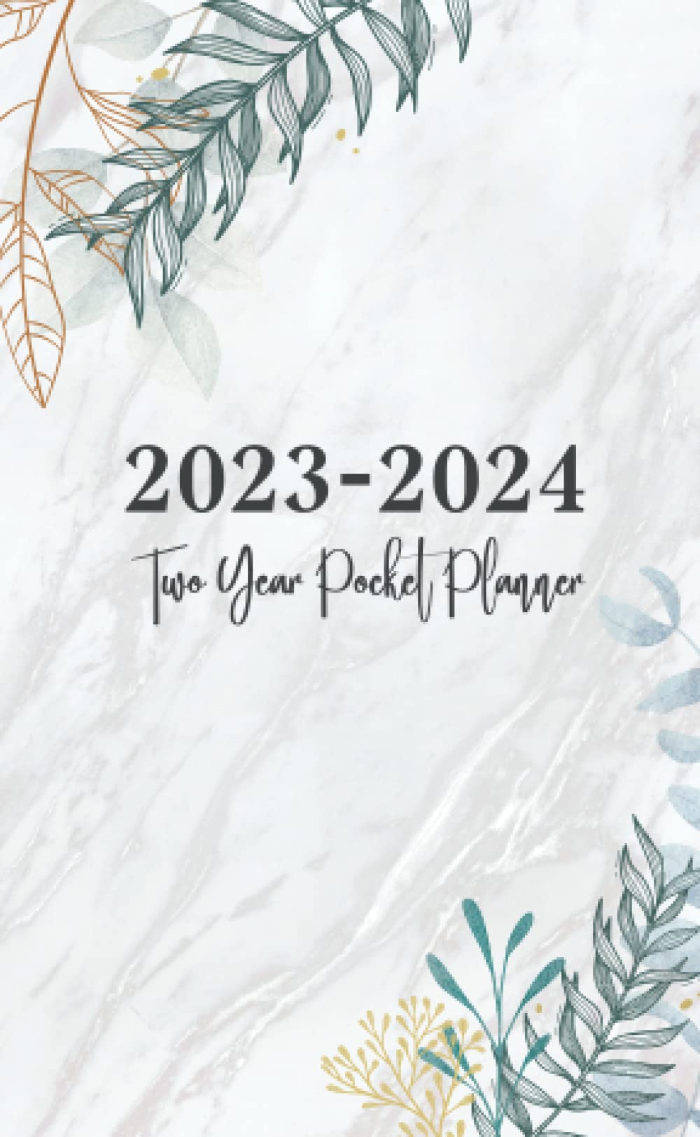 20232024 Two Year Pocket Planner Marble Cover 2 Year Pocket Size