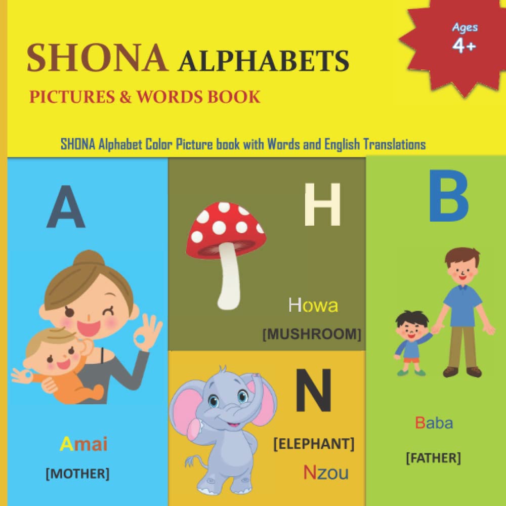 SHONA ALPHABETS PICTURES WORDS BOOK 23 SHONA Alphabets Its English