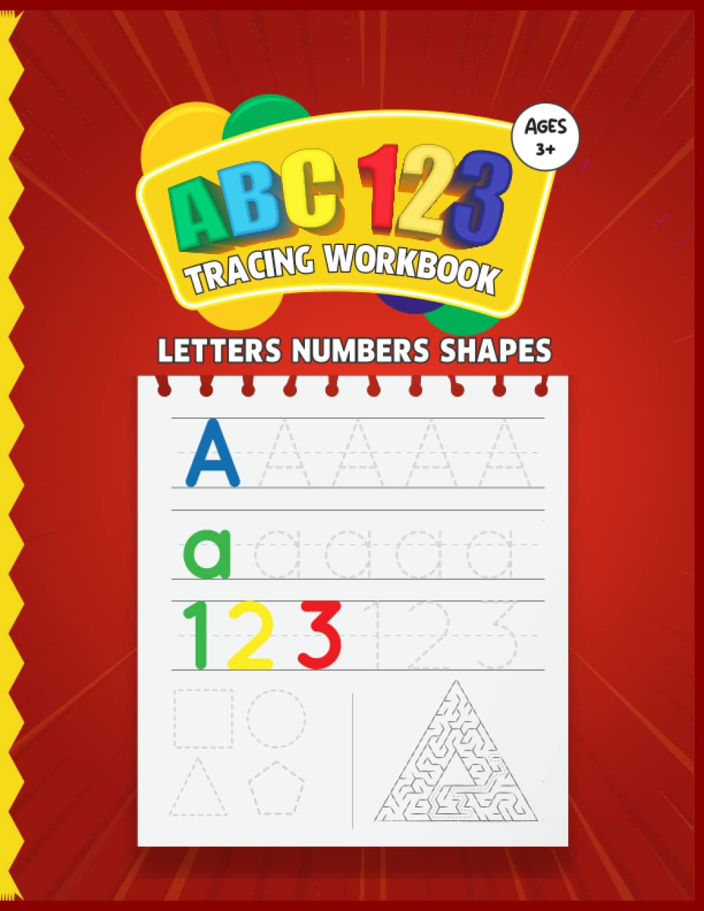 ABC Numbers Tracing WorkBook Letters Numbers Shapes ABC Tracing