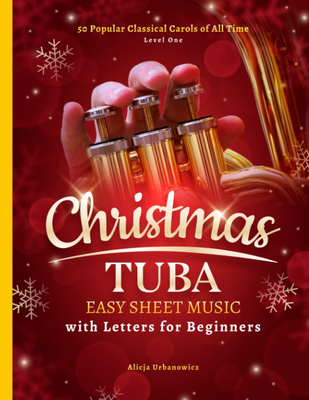 Christmas Tuba Easy Sheet Music with Letters for Beginners 50 Popular