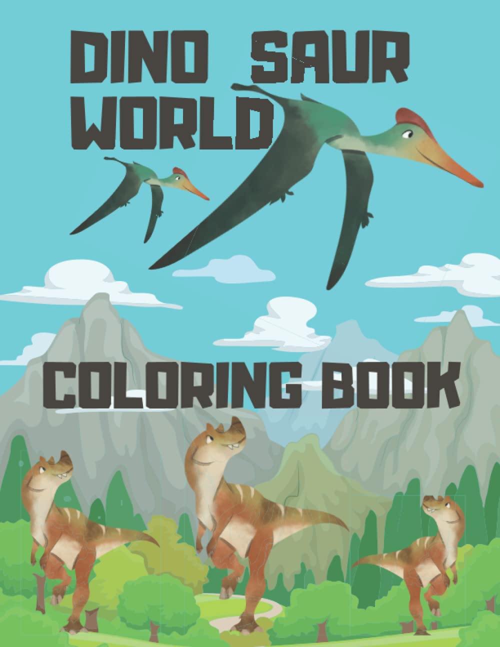 Dinosaur World Coloring Book Fun Dinosaur Coloring Book ages 25