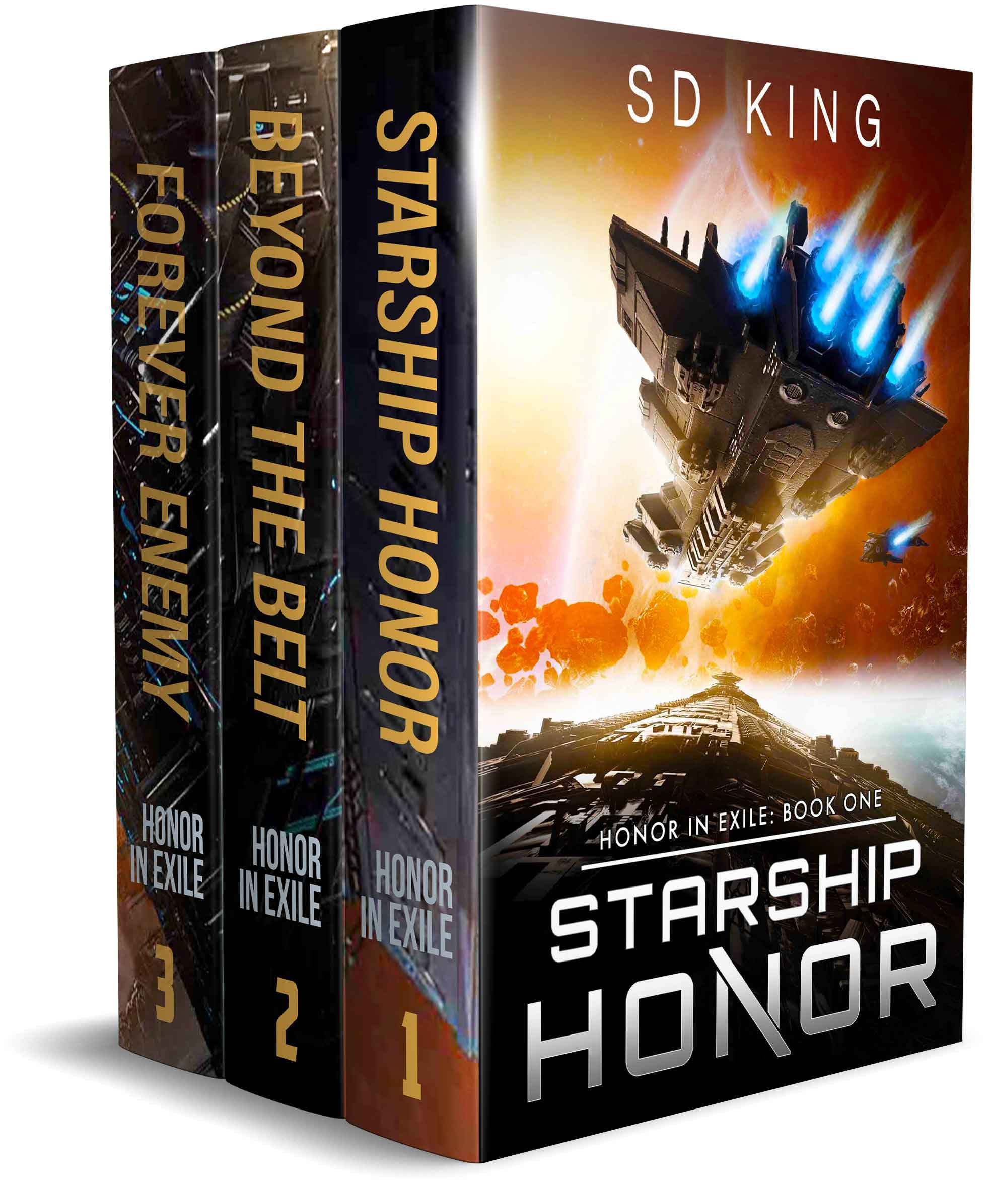 Honor in Exile: Books 1-3: Starship Honor, Beyond the Belt, Forever Enemy