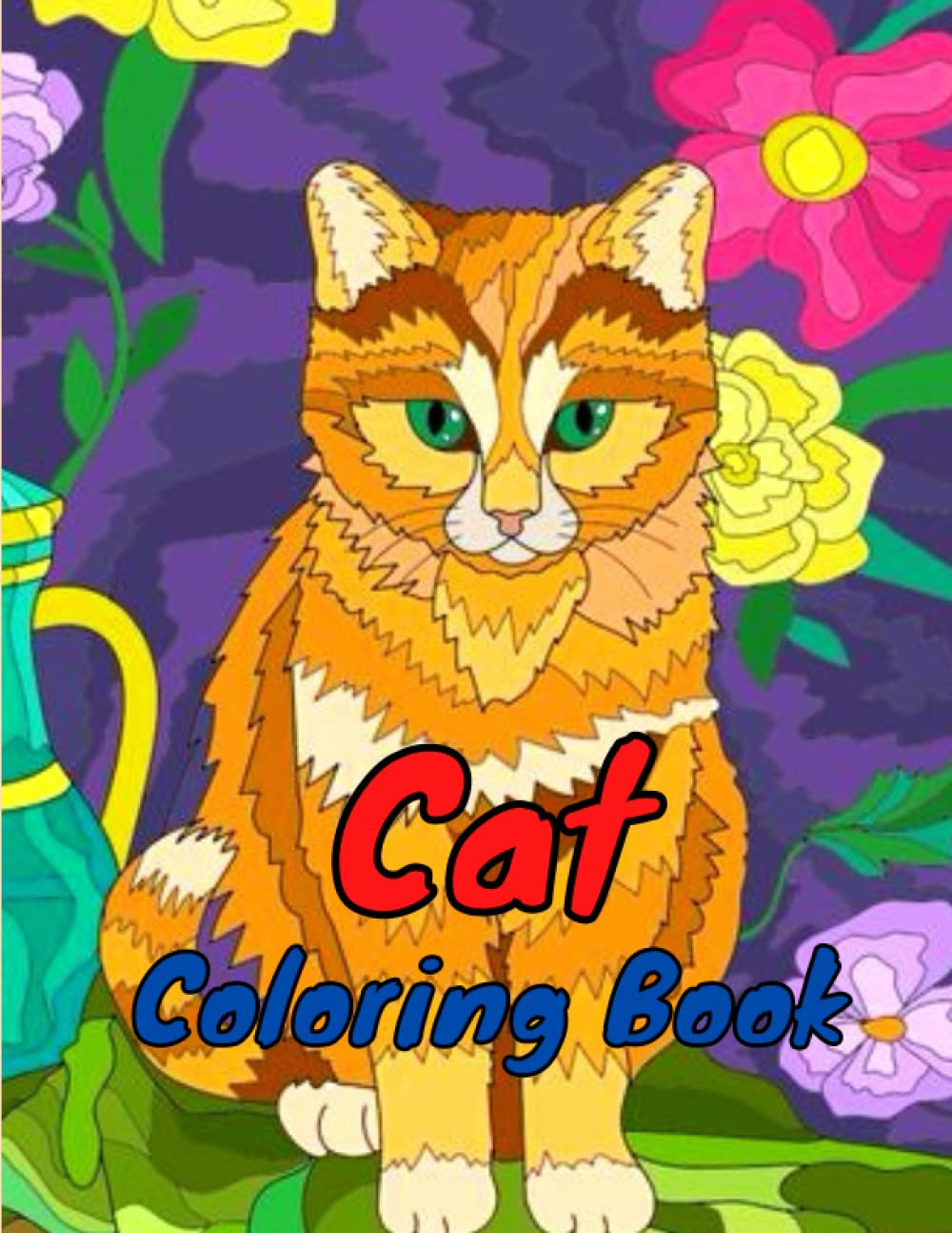 Cat Coloring Book Cats Coloring Book for Kids Ages 48 by Leigh J
