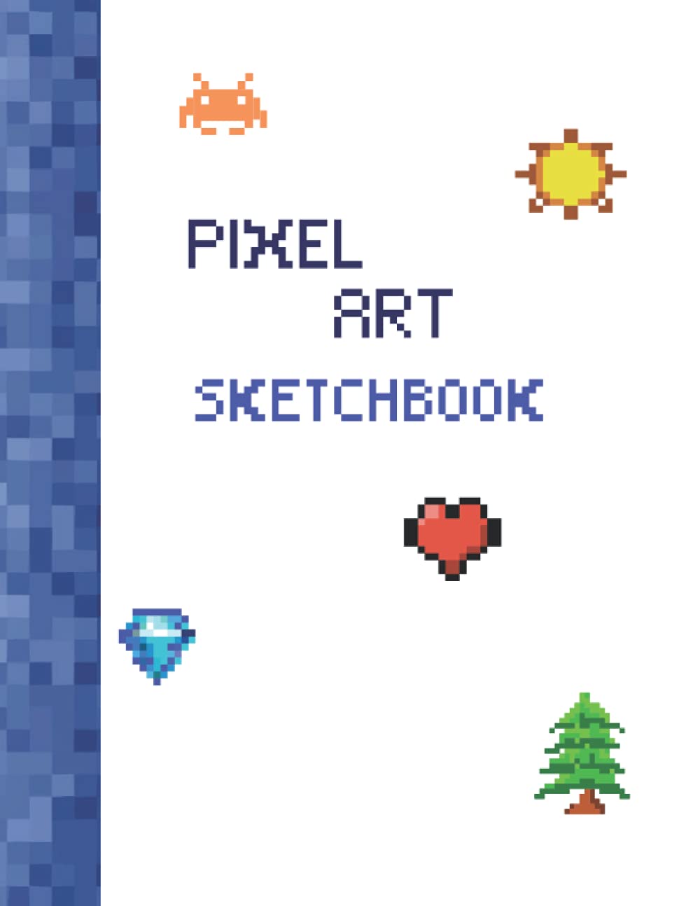 Pixel Art Sketchbook Grid paper notebook for pixel artists and sprite