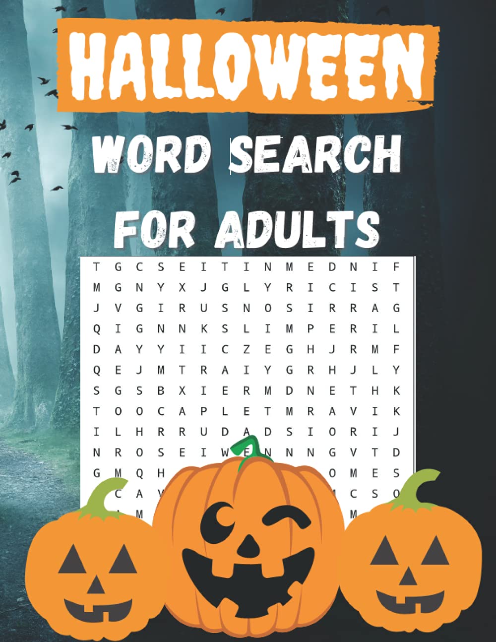 Halloween Word Search For Adults Large Print Halloween Word Search