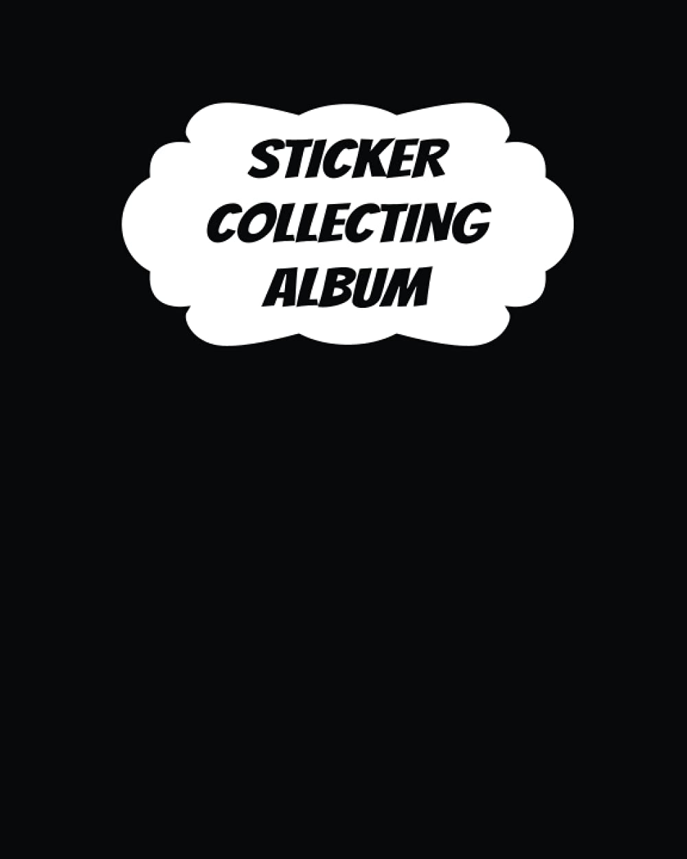 Sticker Collecting Album Black Theme Softcover Blank Sticker Album