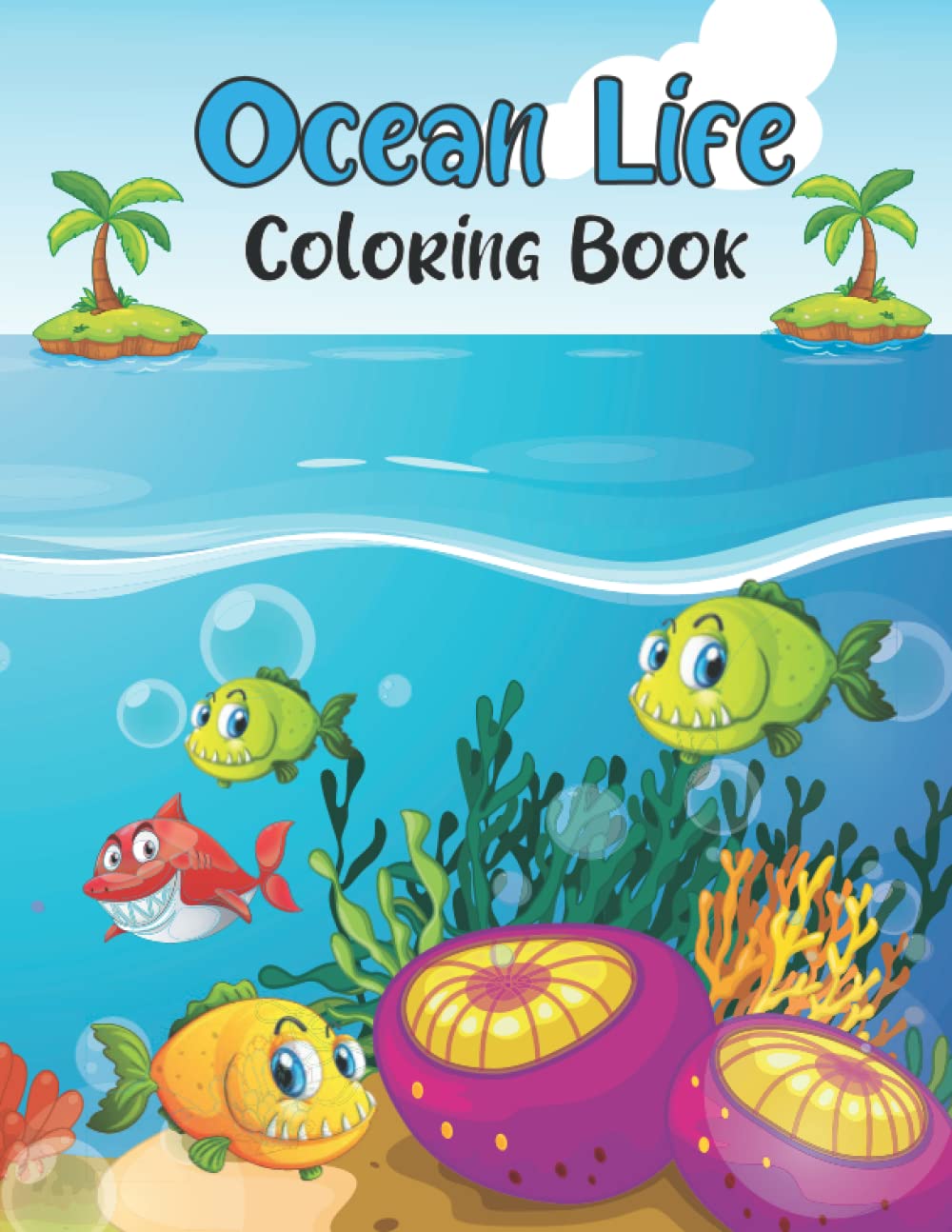 Ocean Life Coloring Book Nature of Cute Fishes Creative Haven Fanciful