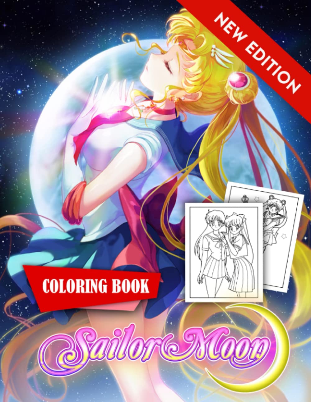 SaiI0r Moon Coloring Book For Kids: 30+ FUNNY, EASY, BIG Coloring Book ...