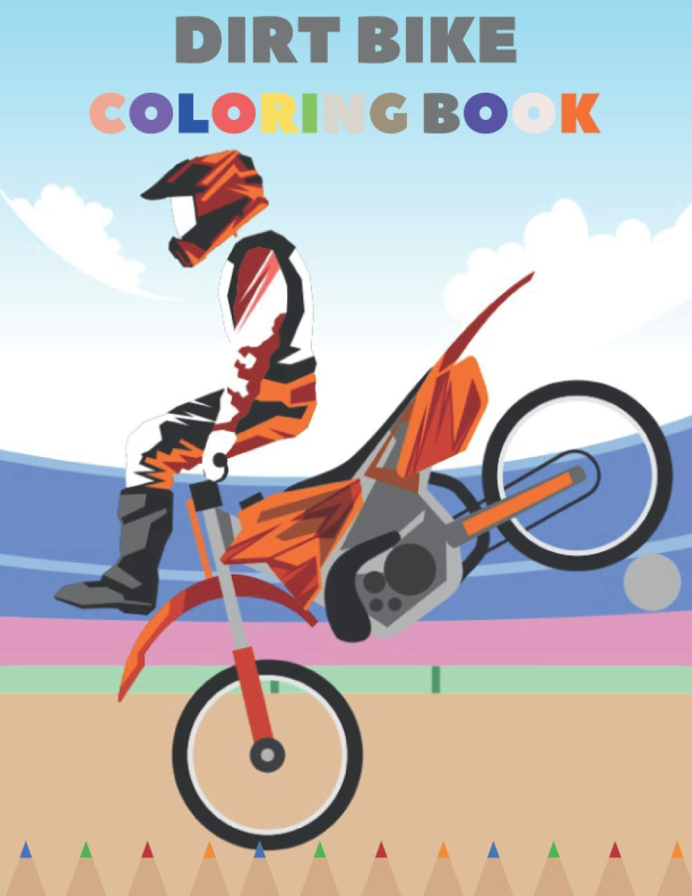 DIRT BIKE COLORING BOOK: Amazin Enduro Coloring Book for Kids by Golden