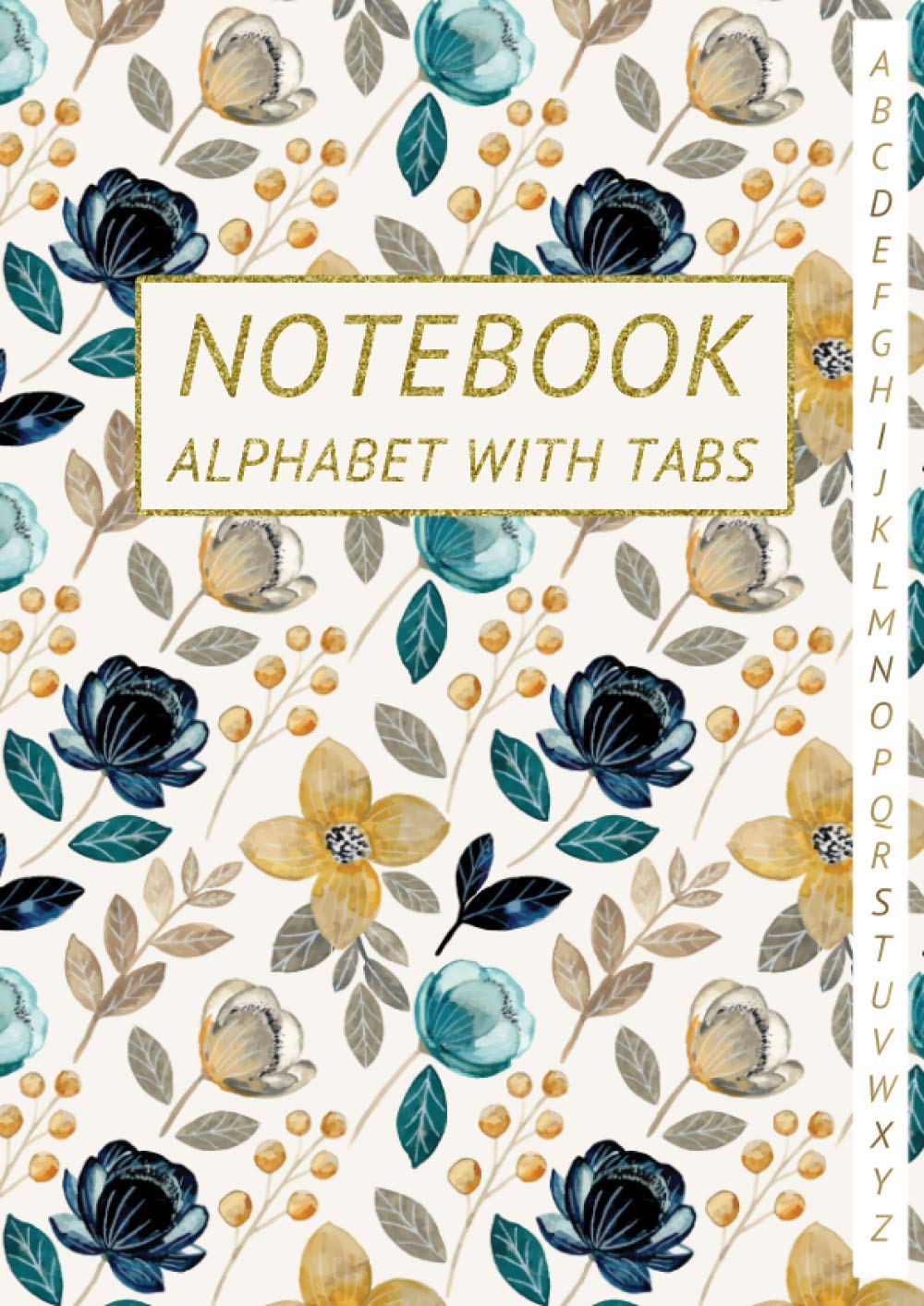 Notebook Alphabet with Tabs A4 Size Lined Journal Large Alphabetical