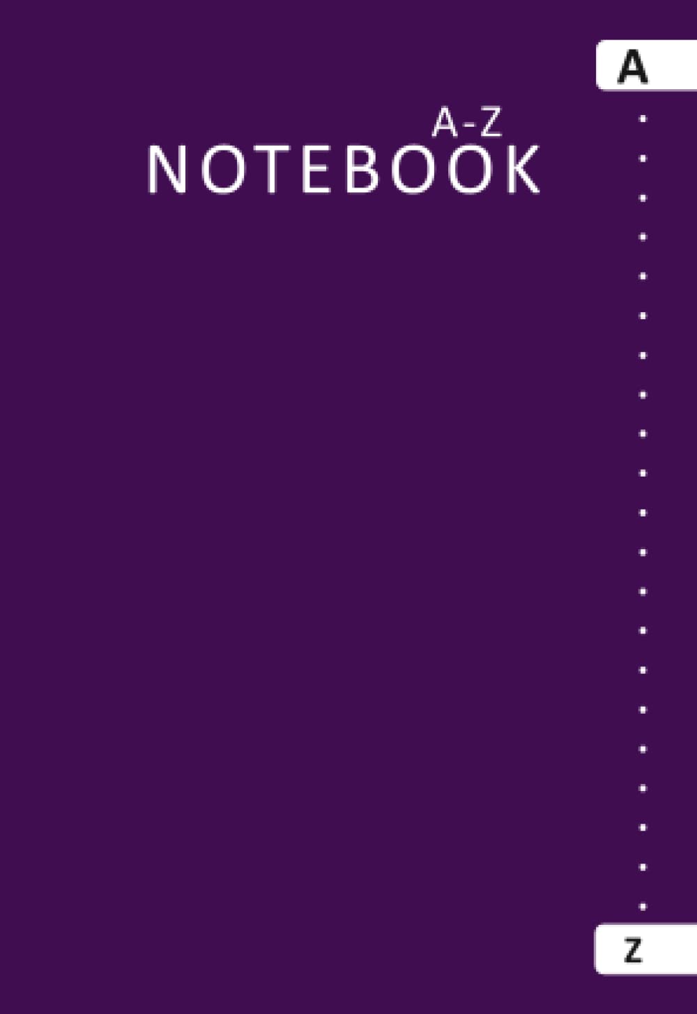 A Z Notebook Alphabet Notebook A6 with Tabs 6 Pages per Letter