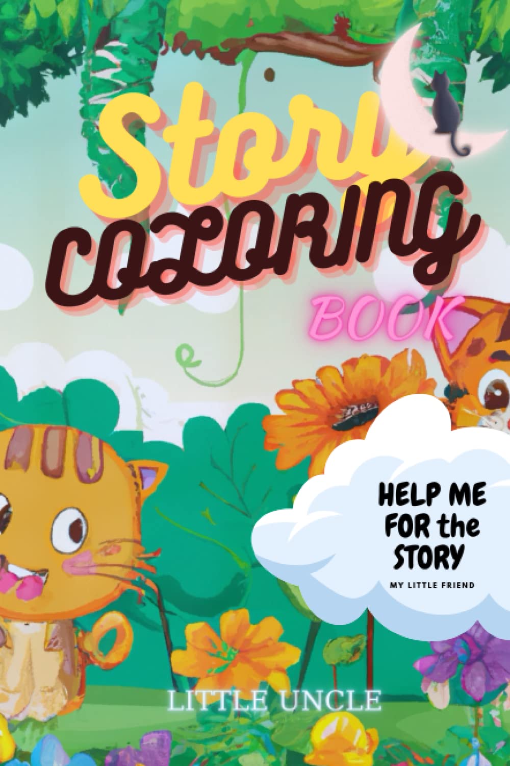 story coloring book daisy and lily short story childreen book by little