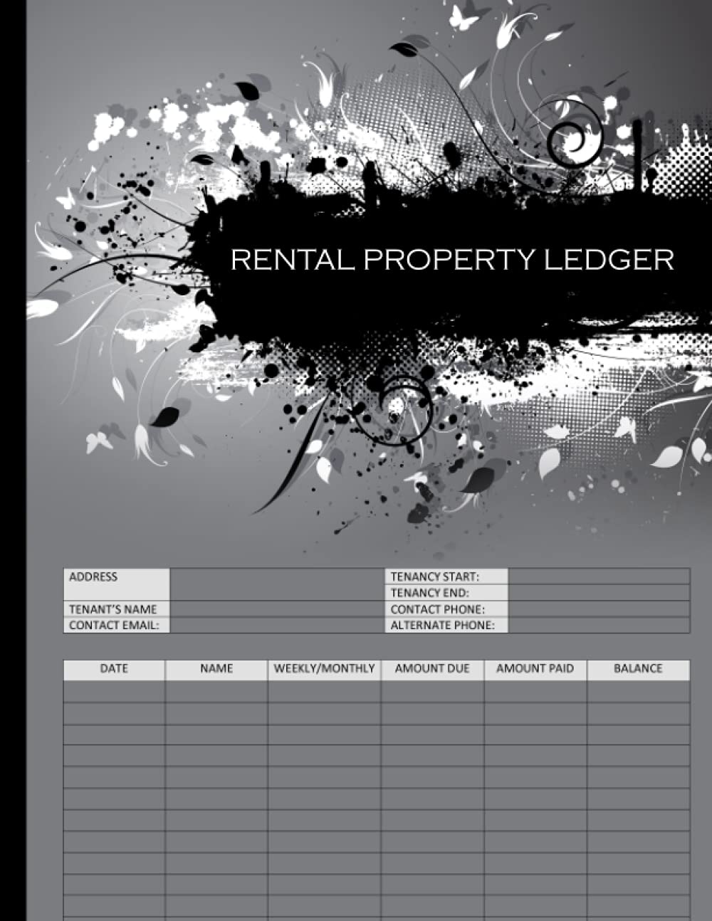 Rental Property Ledger Rent Book For Landlords, Tenants, And Lodgers