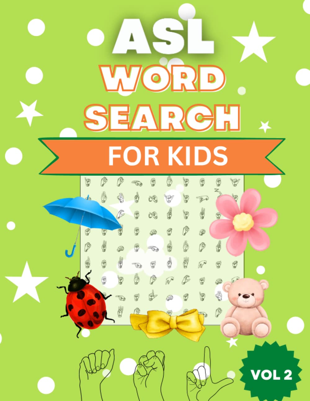 ASL Word Search For Kids Volume 2: 25 Themed Word Search Puzzles with ...
