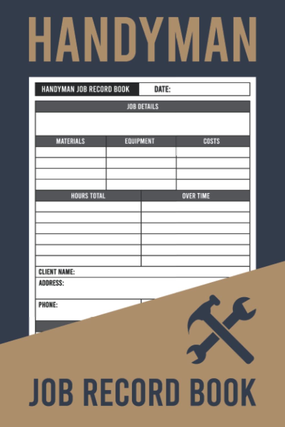 Handyman Job Record Book Tradesman Job Record Book Daily Hours