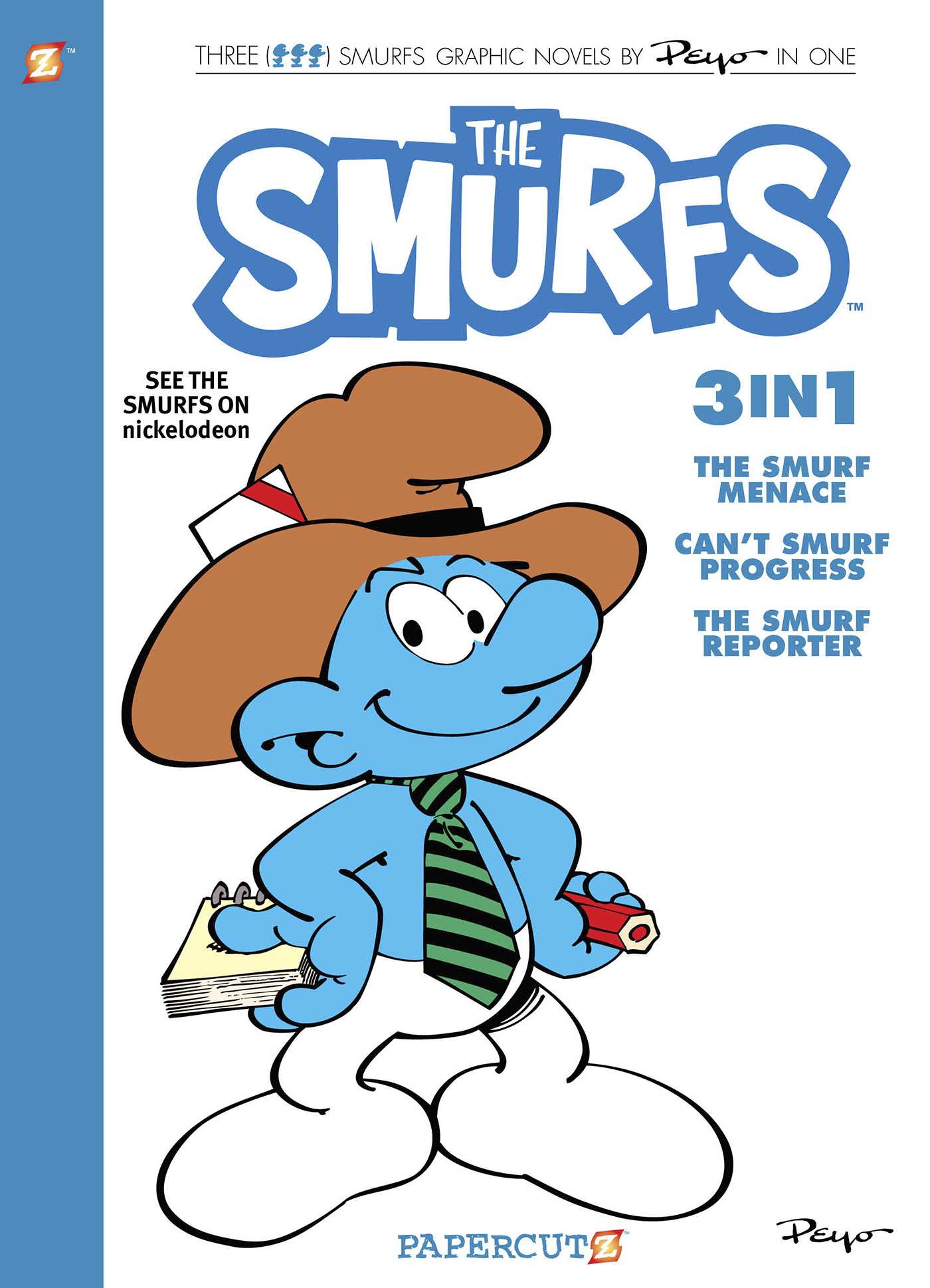 Smurfs 3 in 1 Vol. 8 Collecting "The Smurf Menace," "Can't Smurf