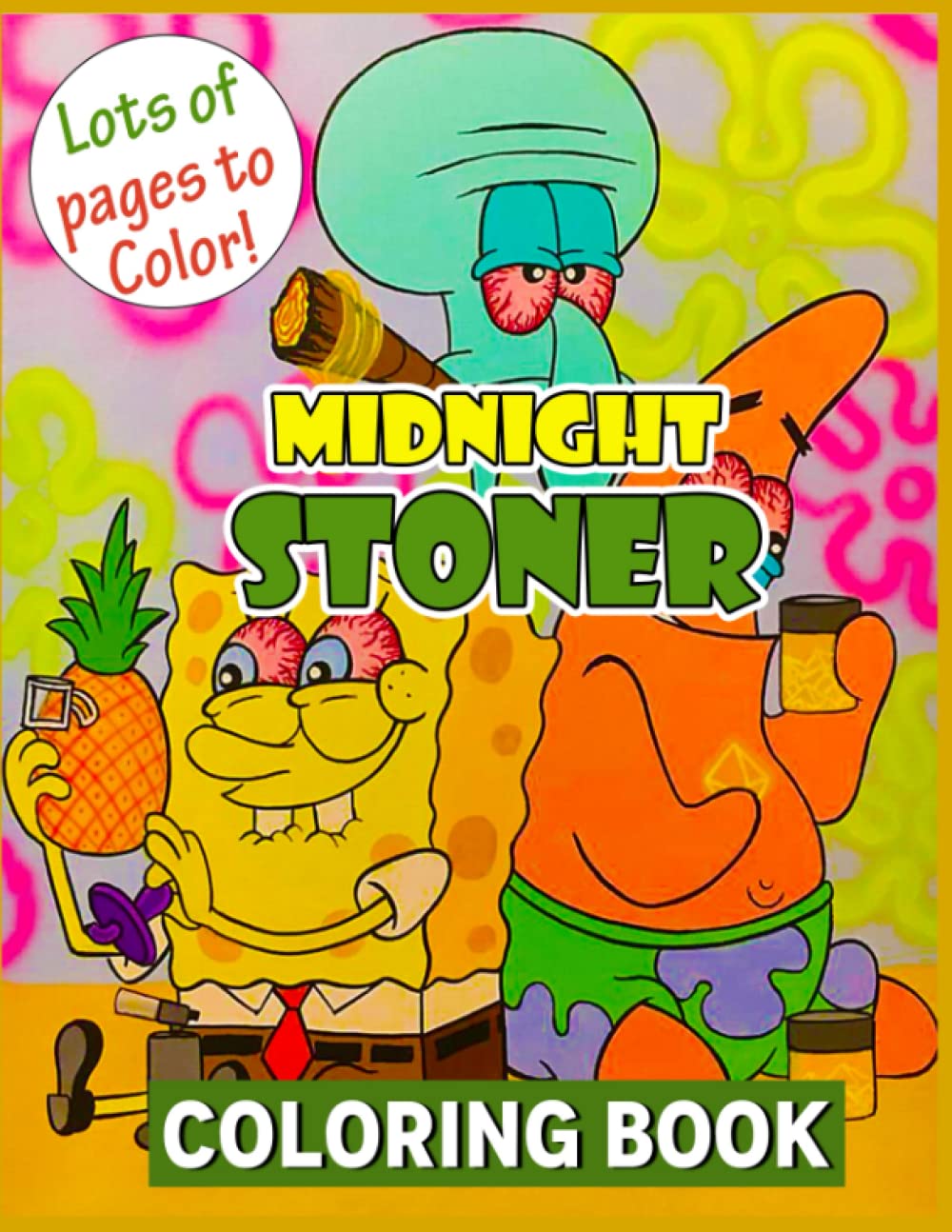 Midnight Cartoon Stoner Coloring Book High Cartoon Coloring Book