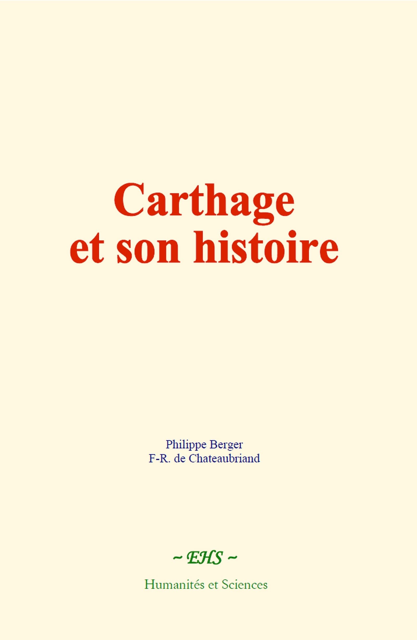 Carthage et son histoire by Philippe Berger Goodreads