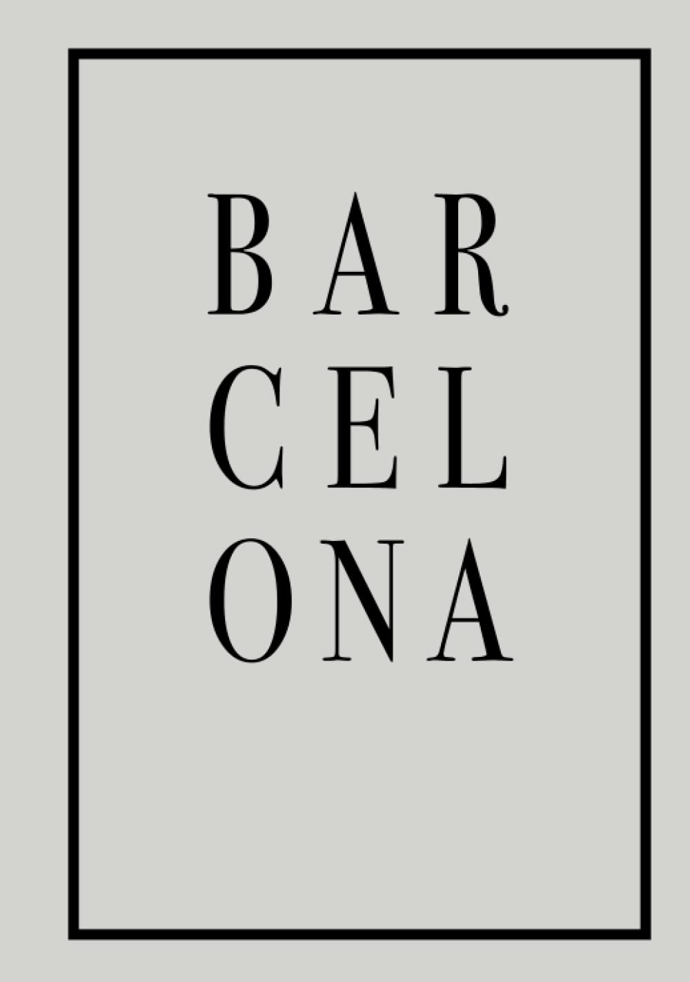 Barcelona 'Dimpse' Edition Cool & Elegant Grey Decorative Coffee Table Book Create A