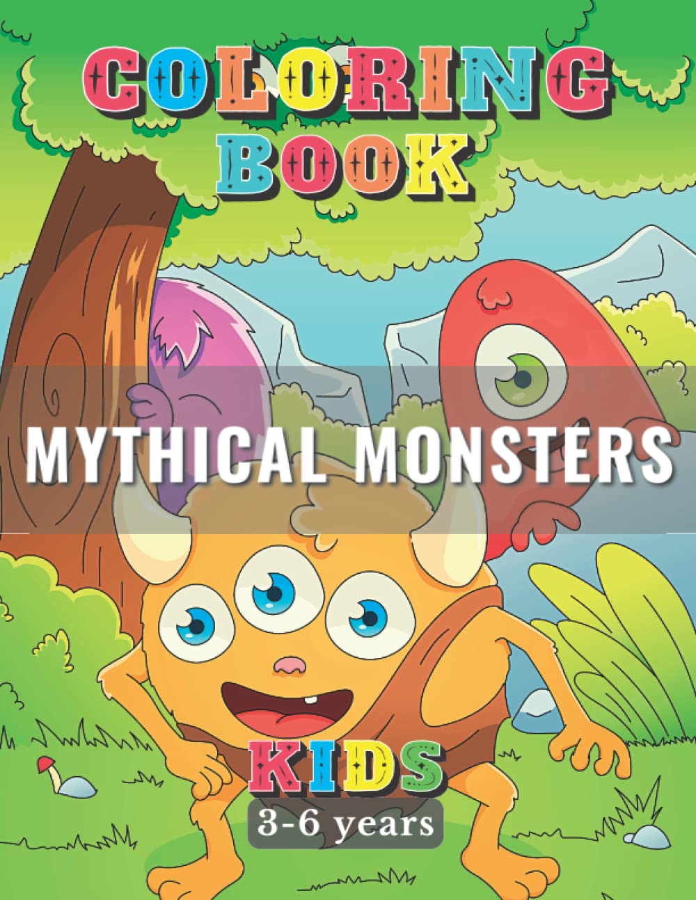 Mythical Monsters Coloring Book For Kids Ages 36 Fun And Easy
