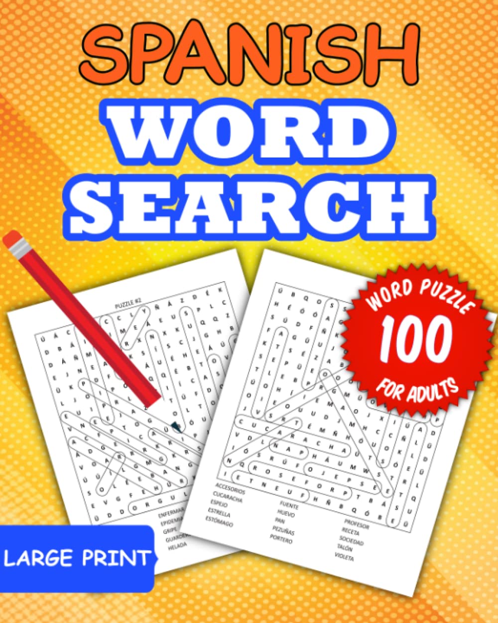 Large Print Spanish Word Search Puzzles for Adults by Avery Preston ...