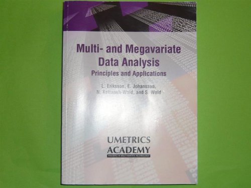 Multi- and Megavariate Data Analysis Principles and Applications by E ...