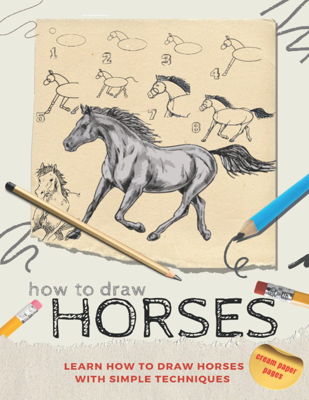learn how to draw horses with simple techniques simple steps horse